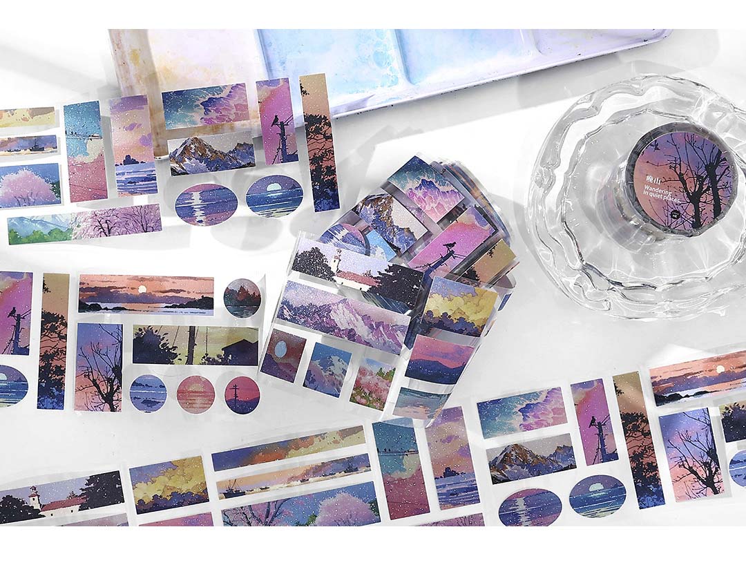 Stickers en Rollo Mountain And Sea Meet Wandering In Quiet Places