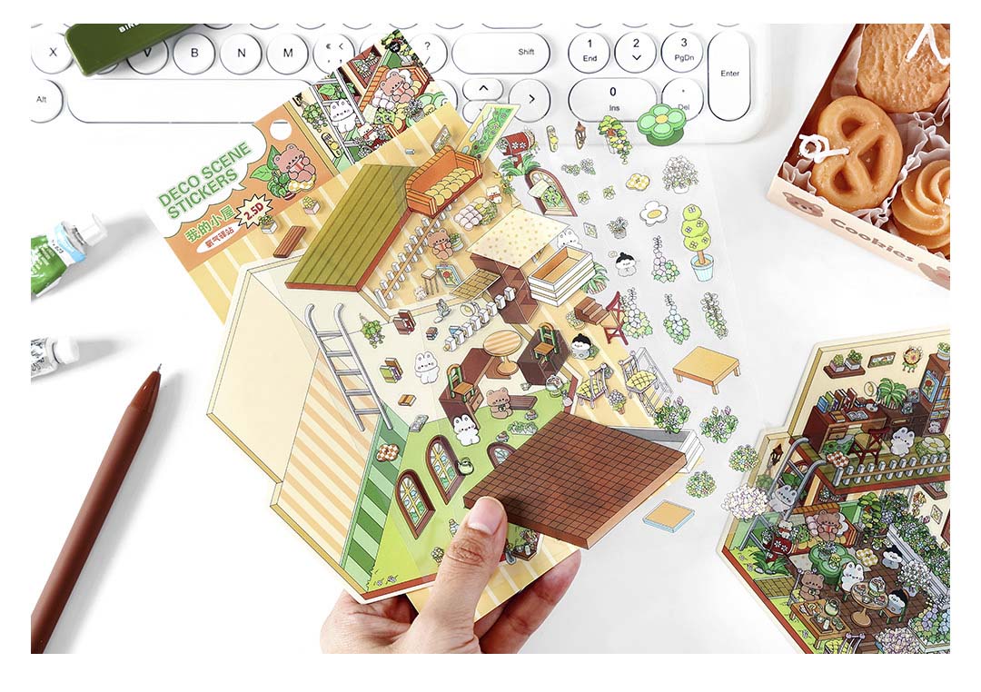 Stickers Escenario 3D My Little House Oxygen Station