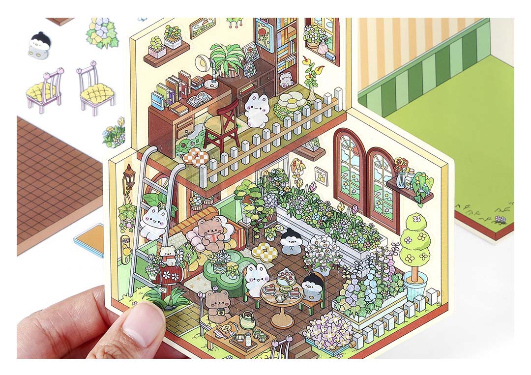 Stickers Escenario 3D My Little House Oxygen Station