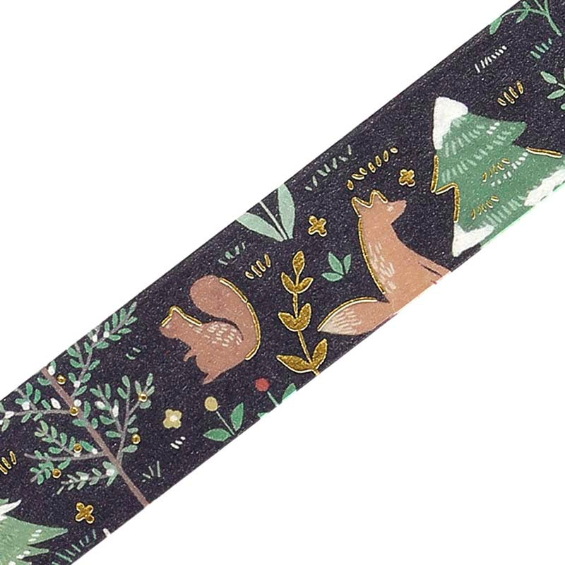 Washi Tape Foil Nordic Forest Moonlit Forest