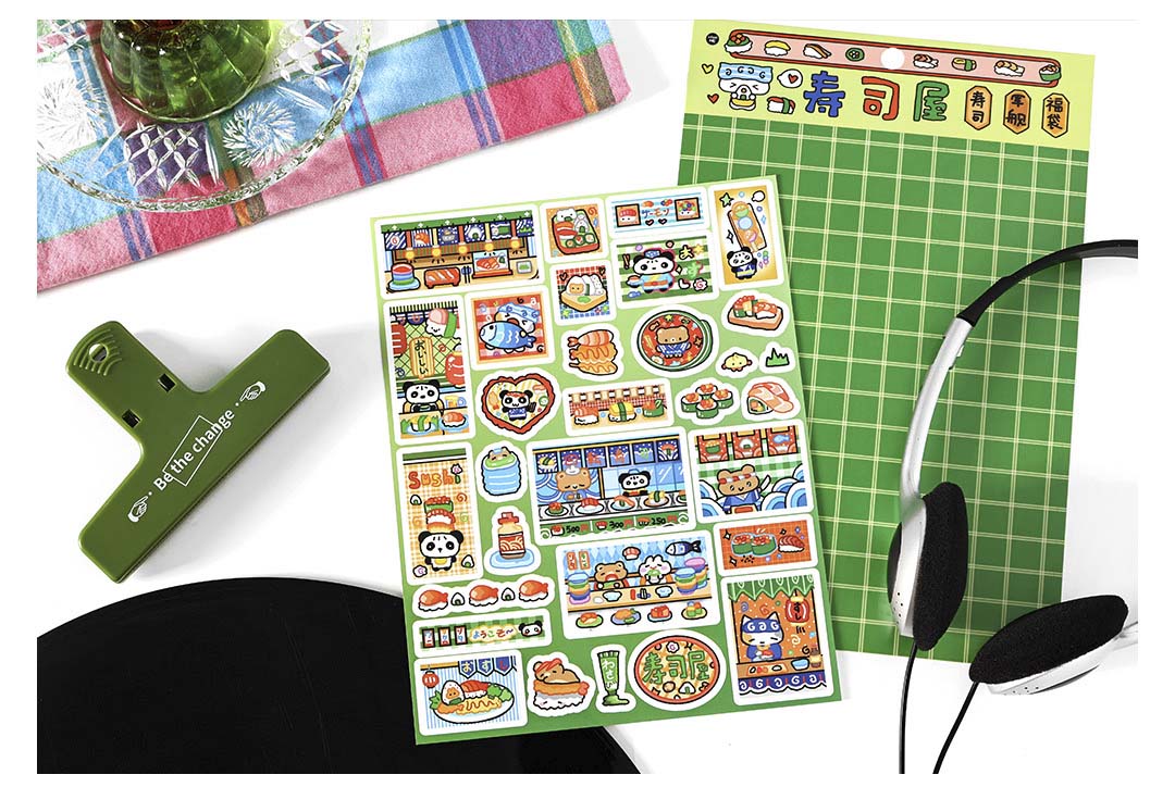 Stickers Open A Small Shop Sushi