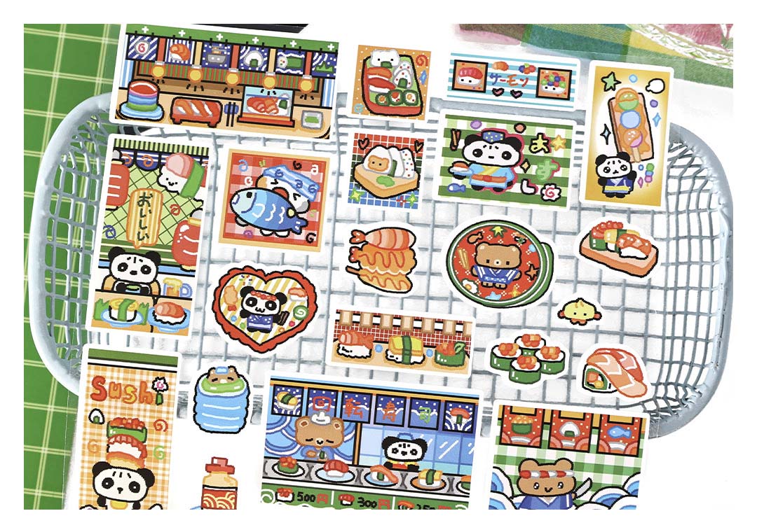 Stickers Open A Small Shop Sushi