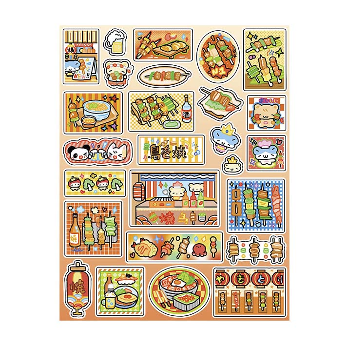 Stickers Open A Small Shop Yakitori