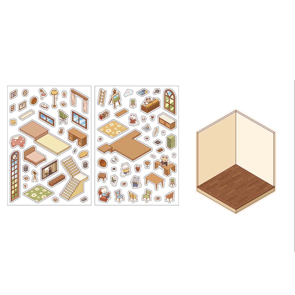 Stickers Escenario 3D Open Today v2 Forest Agency