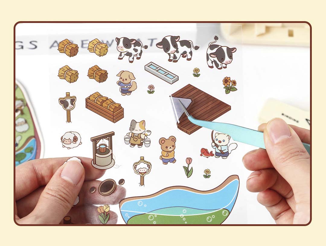 Stickers Escenario 3D Open Today v3 Cheese