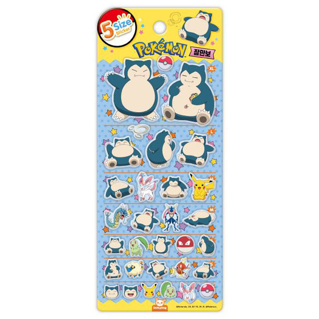 Stickers 5 Size Pokemon Snorlax