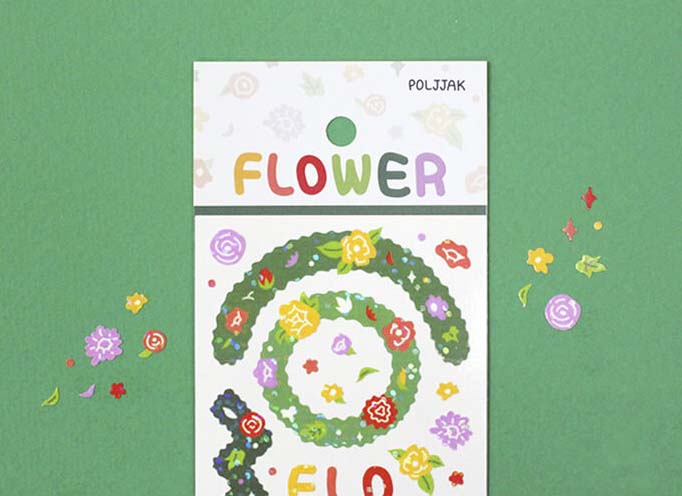 Stickers POLJJAK Frame Flower