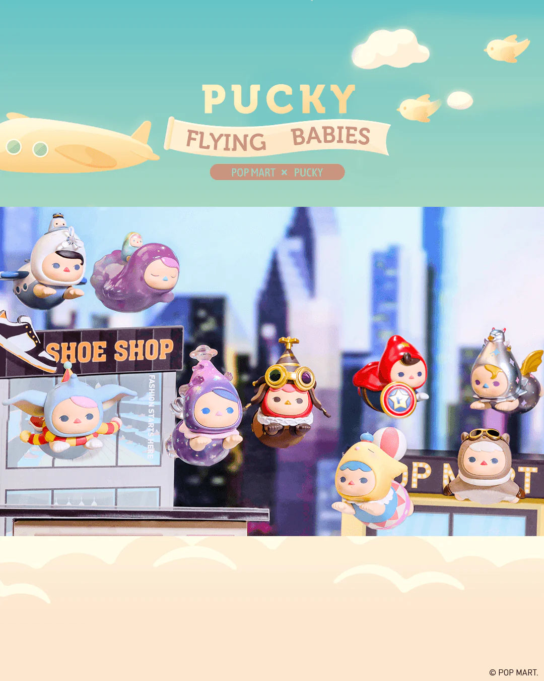 POP MART Blind Box PUCKY Flying Babies Series