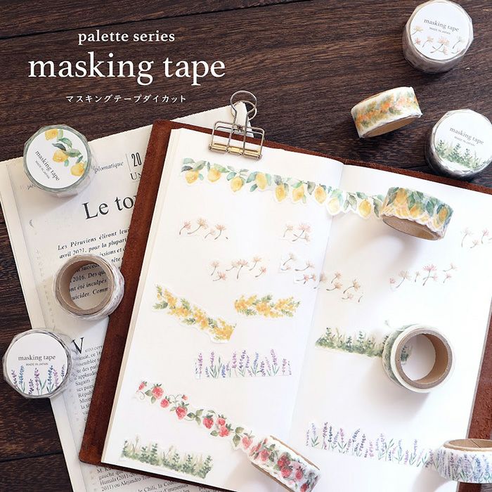 Washi Tape Die Cut Palette Lemon