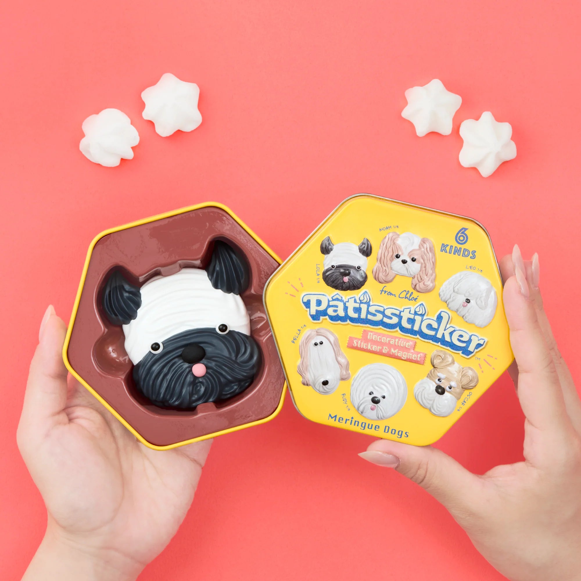 Caja Sorpreda Pâtissticker Meringue Dogs Series