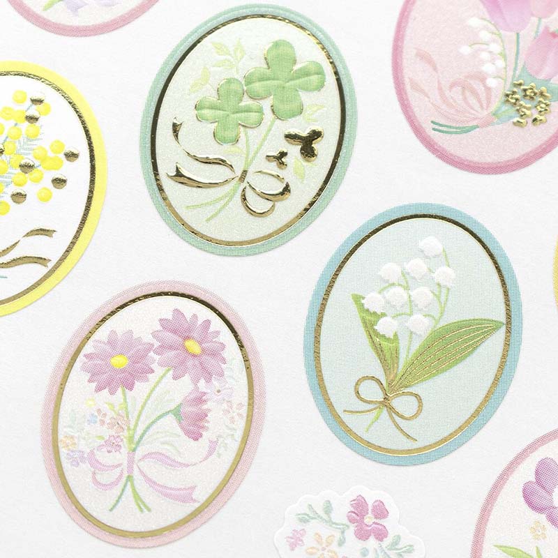 Stickers Pearl Spring Flower