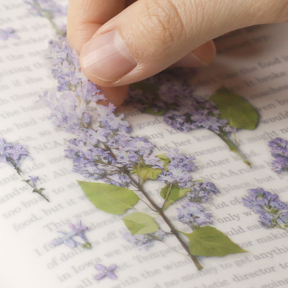 Stickers de Flores Prensadas Lilac