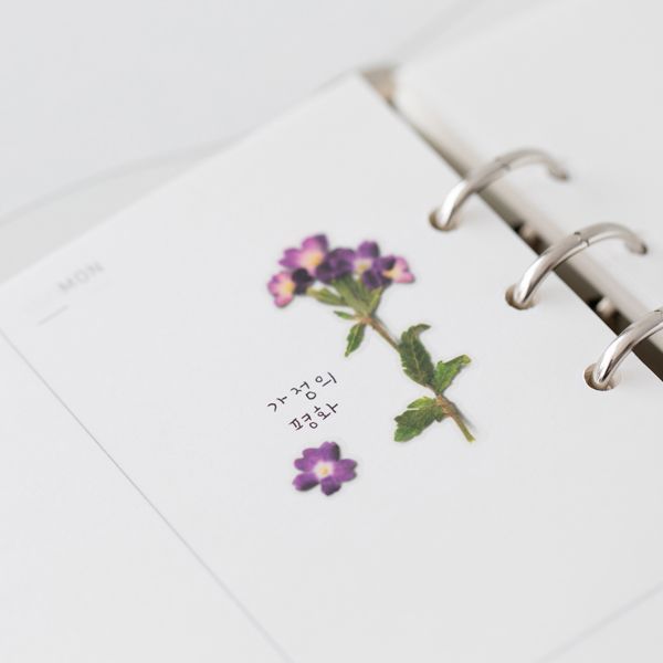 Stickers de Flores Prensadas Verbena
