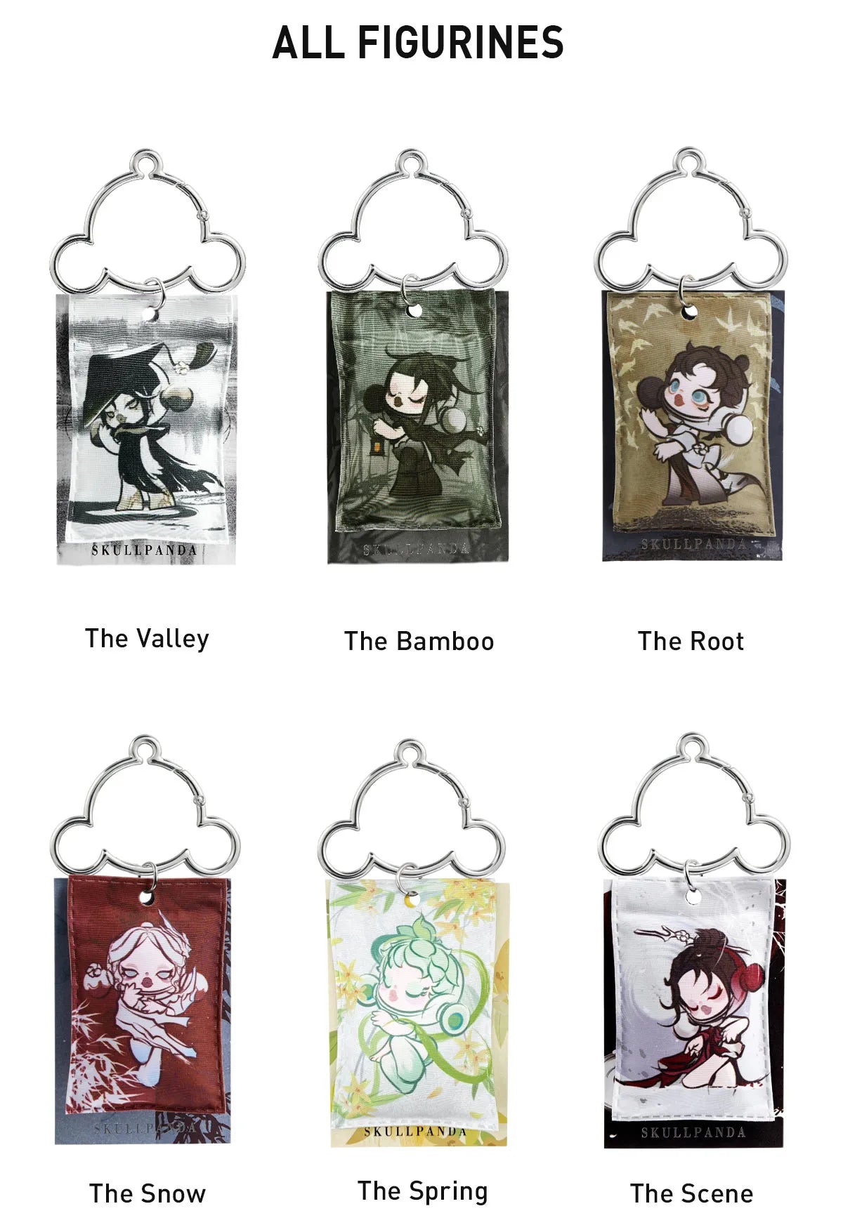 POP MART Blind Box SKULLPANDA The Ink Plum Blossom Series-Sachet Pendant