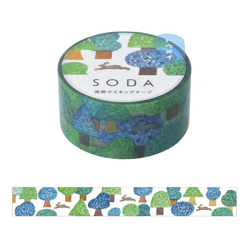 Pet Tape SODA Transparent Hare (20mm)
