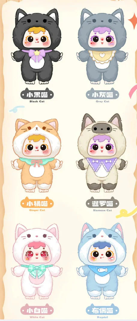 Blind Box Llavero Samuel Little Cat Party Plush Series