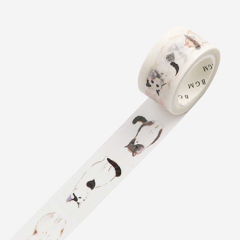 Washi Tape Foil Seated Cat