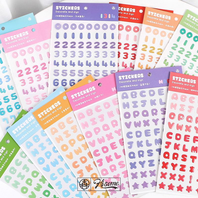 Stickers Secret Jelly Alphabet Sky