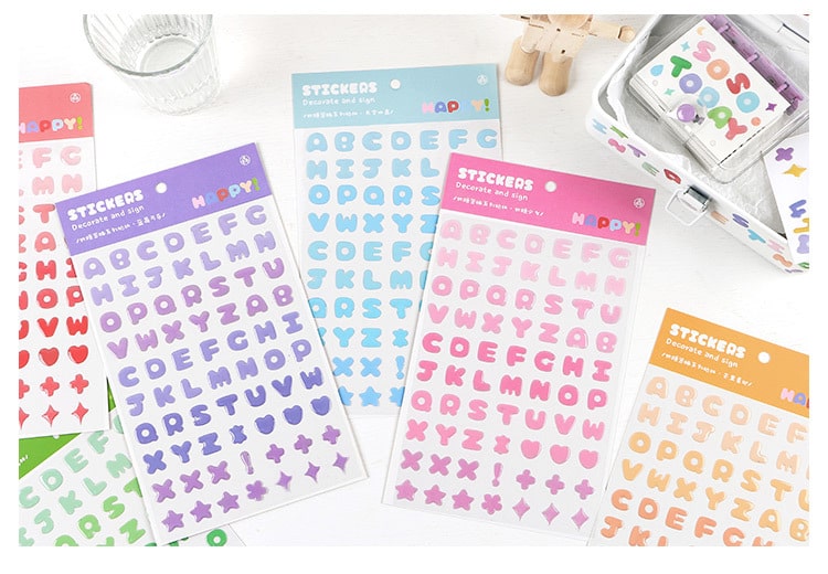 Stickers Secret Jelly Alphabet Blueberry