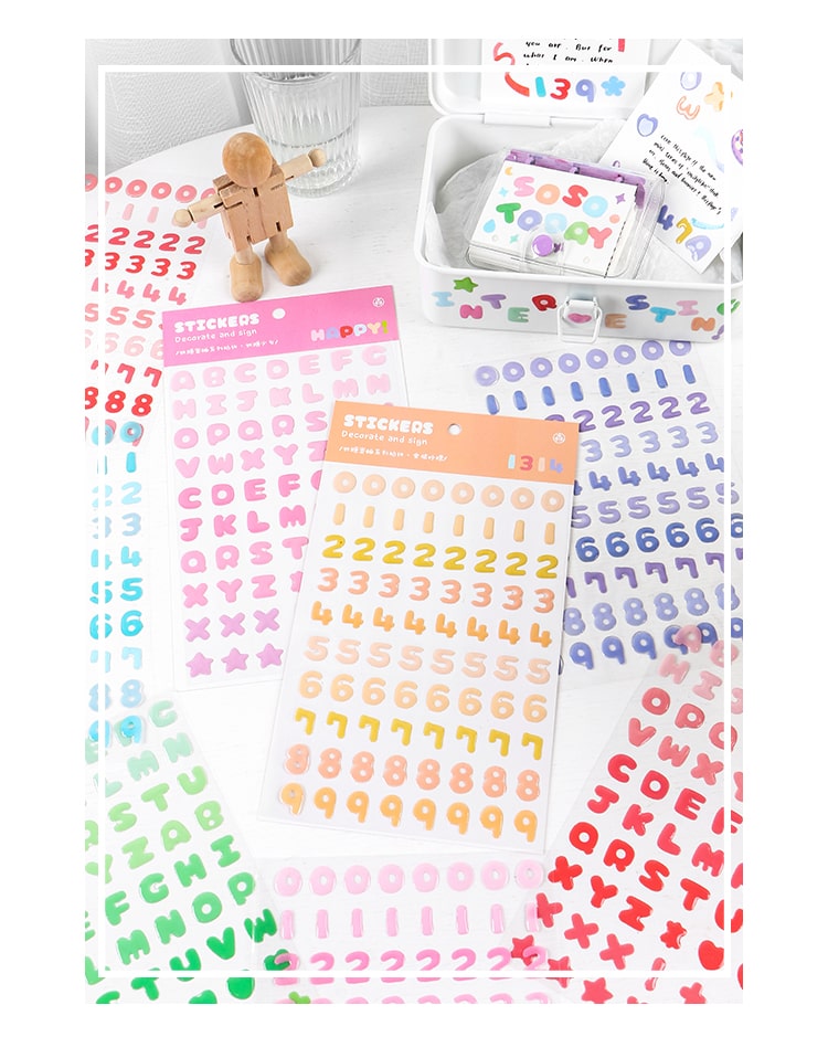 Stickers Secret Jelly Alphabet Mango