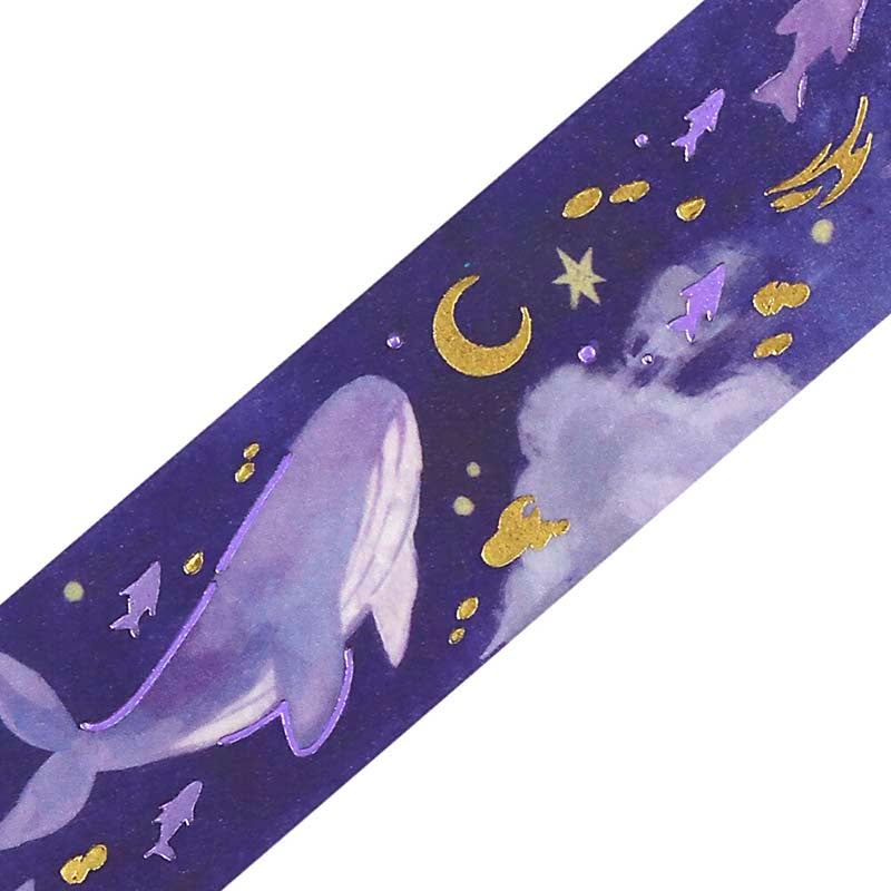 Washi Tape Foil Sky Illustrated Book Night Calm
