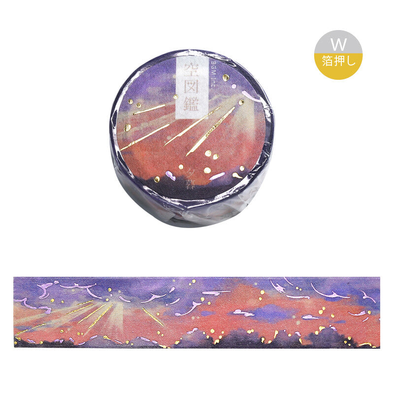 Washi Tape Foil Sky Illustrated Book Evening Dusk