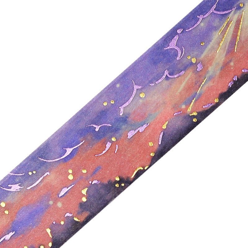 Washi Tape Foil Sky Illustrated Book Evening Dusk
