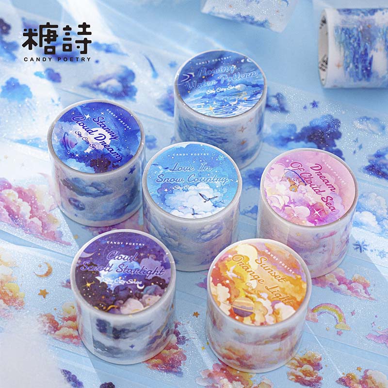 Stickers en Rollo Sky City Love In Snow Country