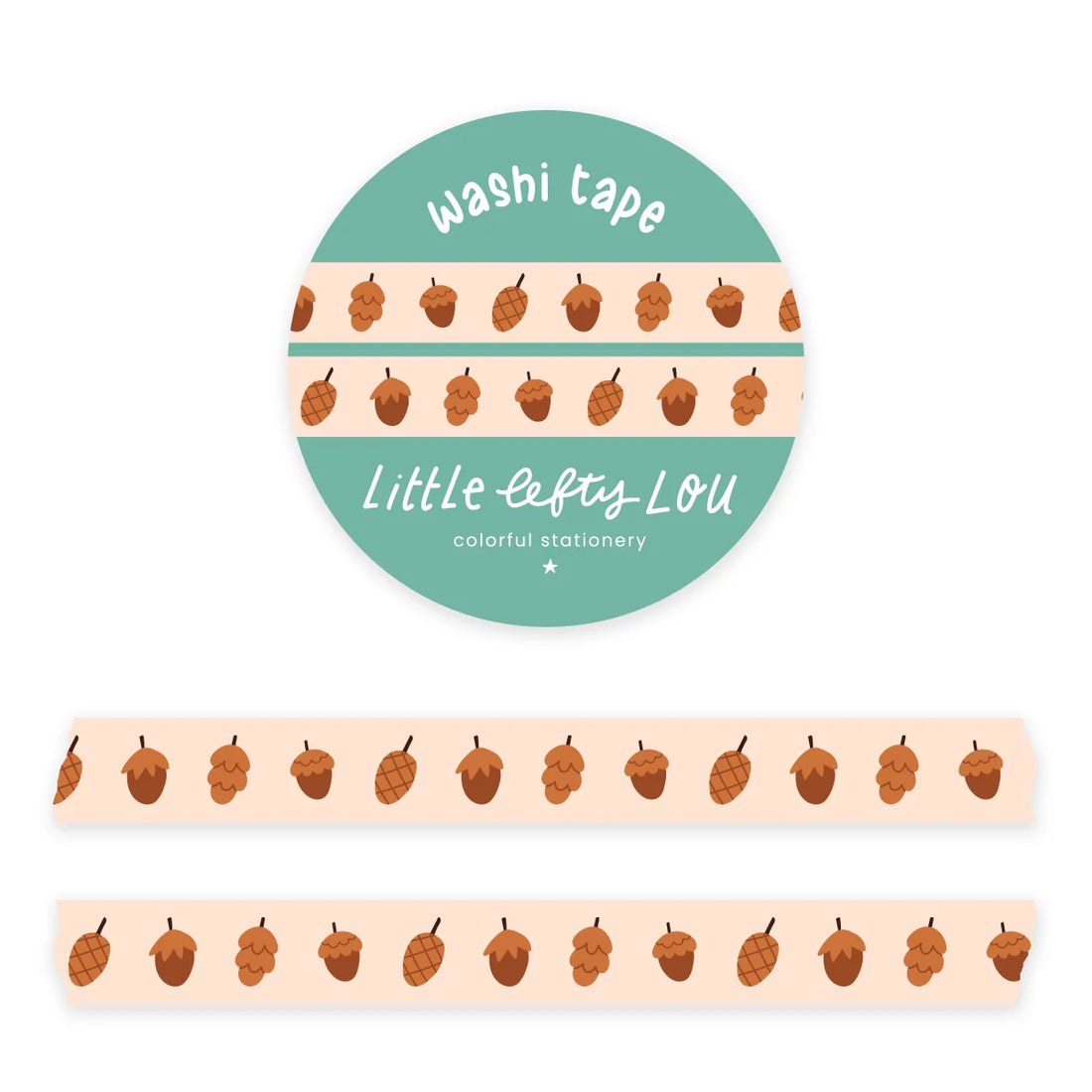 Washi Tape Slim Acorns