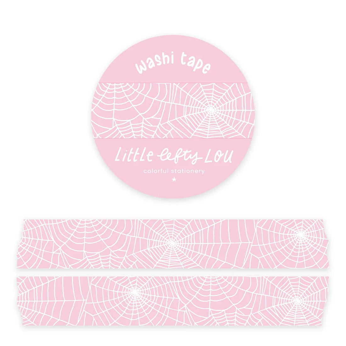 Washi Tape Spiderweb Pink