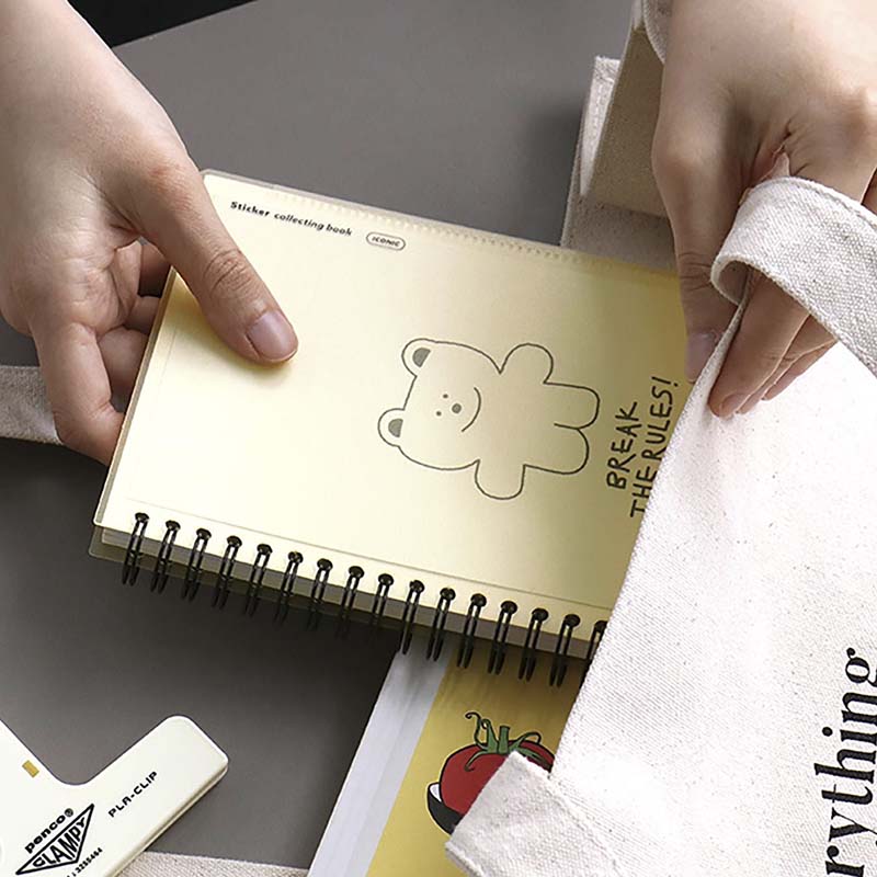 Álbum para Guardar Pegatinas Sticker Collecting Book Cream Yellow