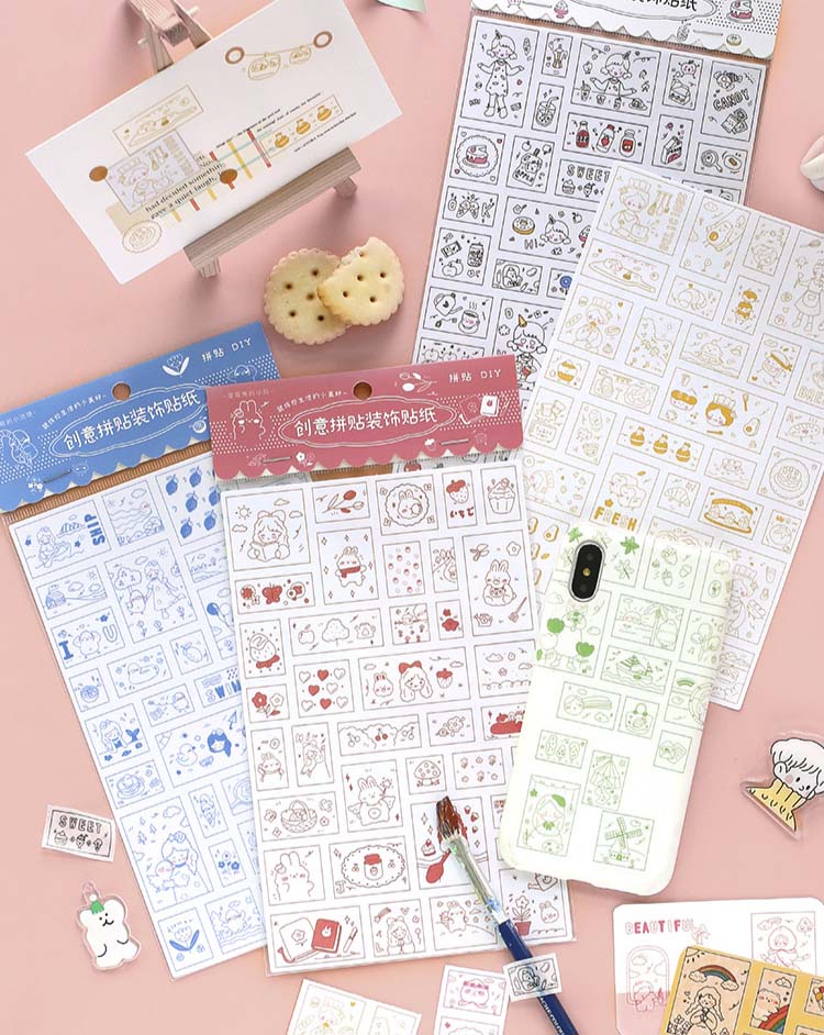 Stickers Strawberry Bunnys Yard Warm Home