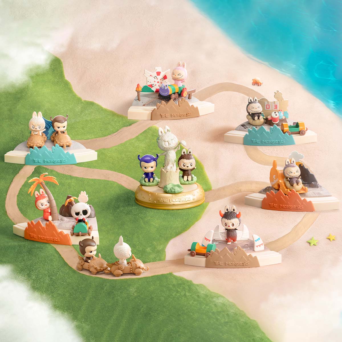 POP MART Blind Box LABUBU THE MONSTERS Playing Games Series Scene Sets
