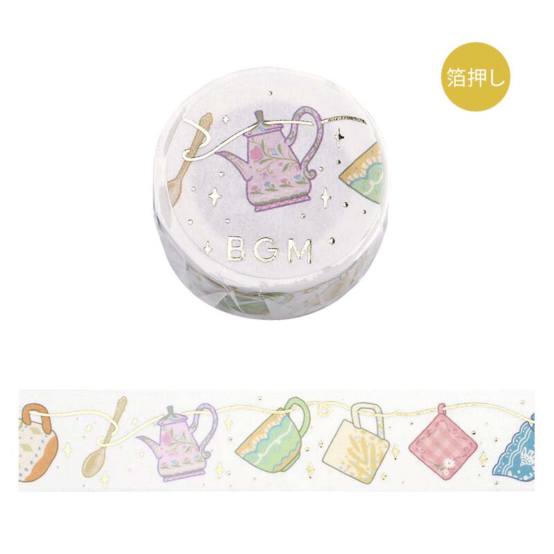 Washi Tape Foil Tea Time