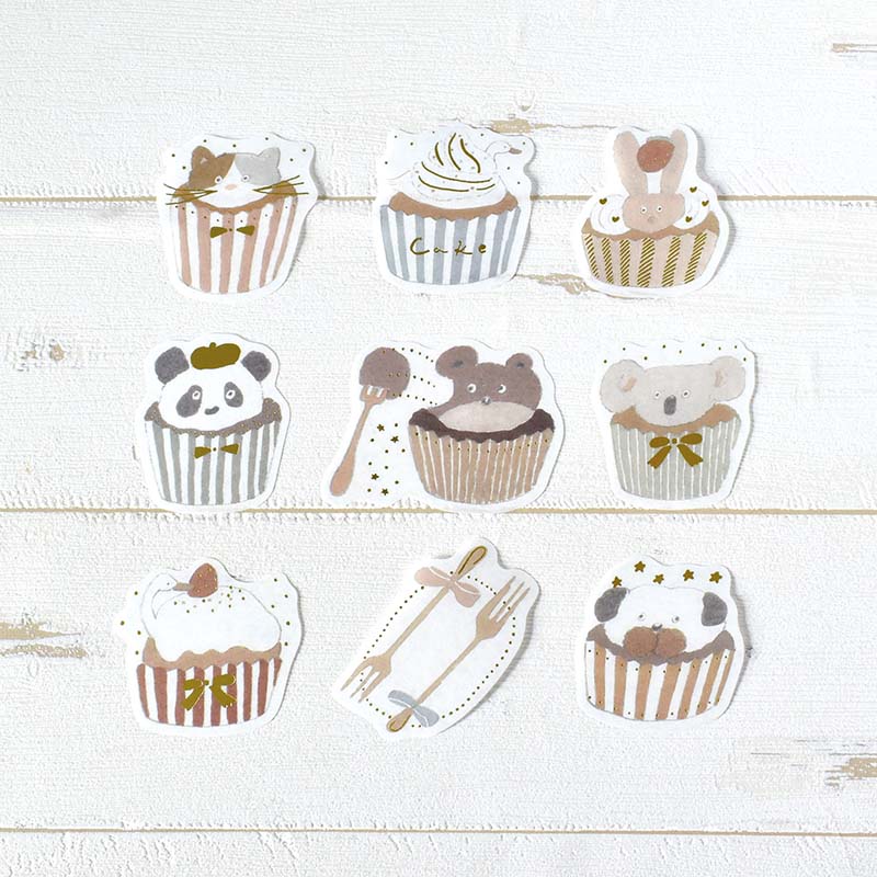 Stickers Flake Shochirou Tobimatsu Cupcake