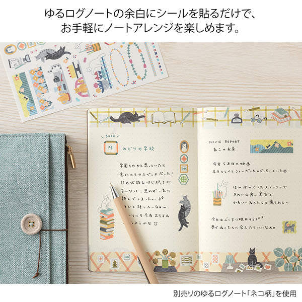 Stickers Yuru Log Cat (2pc)