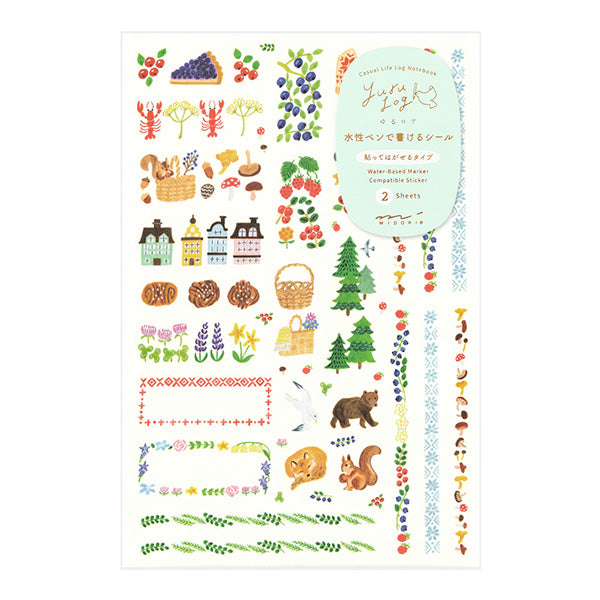 Stickers Yuru Log Forest Scandinavia (2pc)