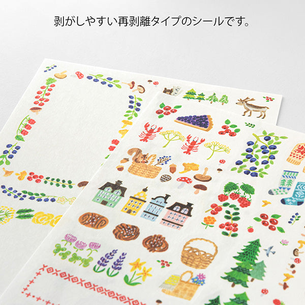 Stickers Yuru Log Forest Scandinavia (2pc)