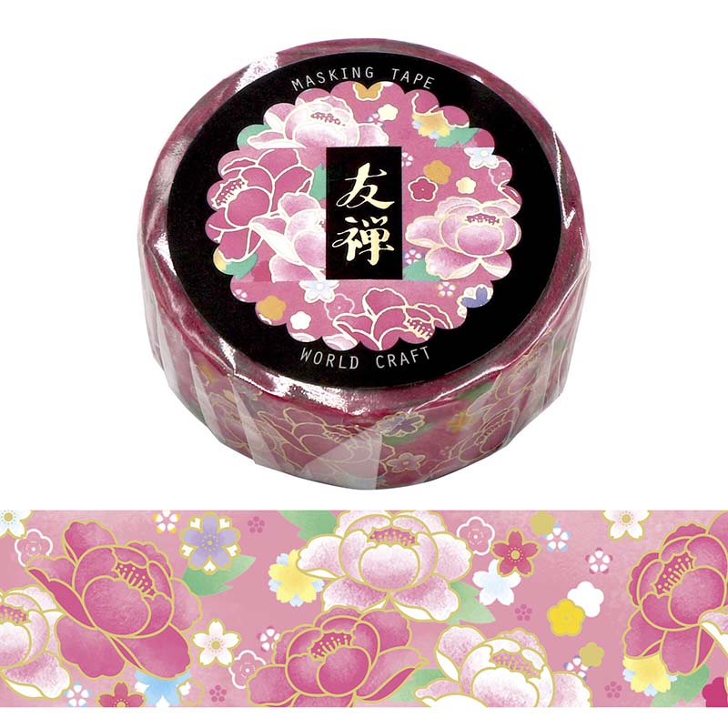 Washi Tape Yuzen Peony