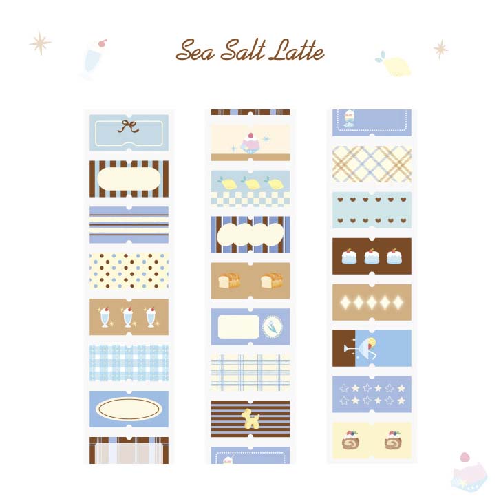 Stickers en Rollo Afternoon Tea Sea Salt Latte