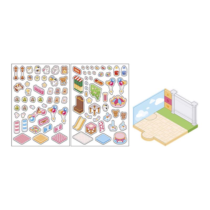 Stickers Escenario 3D Amusement Park East Park