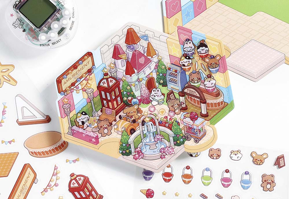 Stickers Escenario 3D Amusement Park North Park