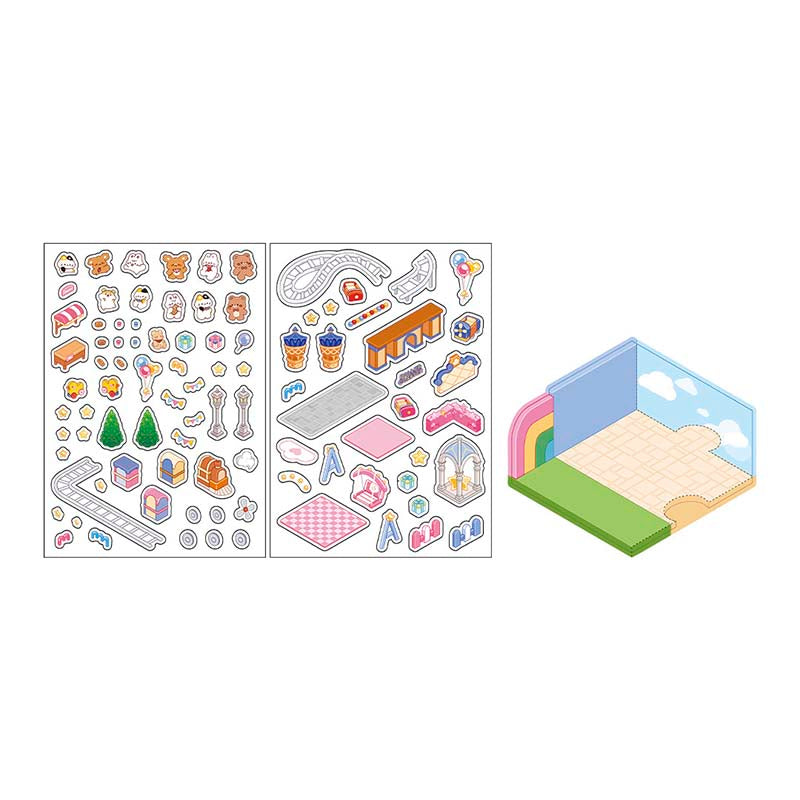 Stickers Escenario 3D Amusement Park West Park