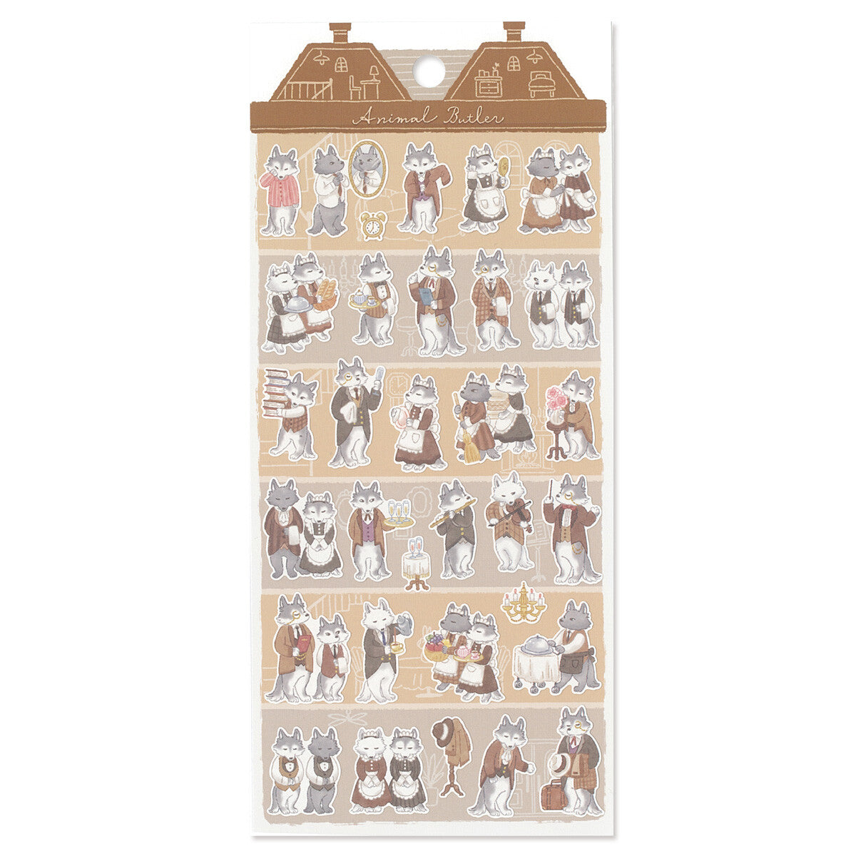 Stickers Animal Butler Wolf