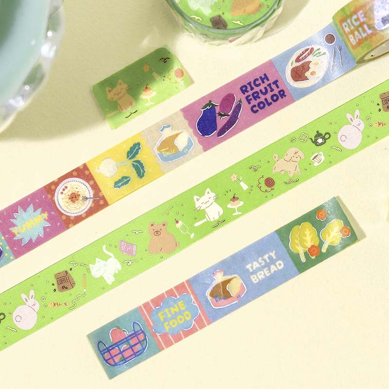 Washi Tape Foil Animal Carnival