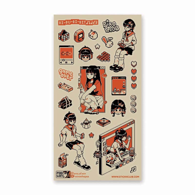 Stickers 8-Bit Daydream