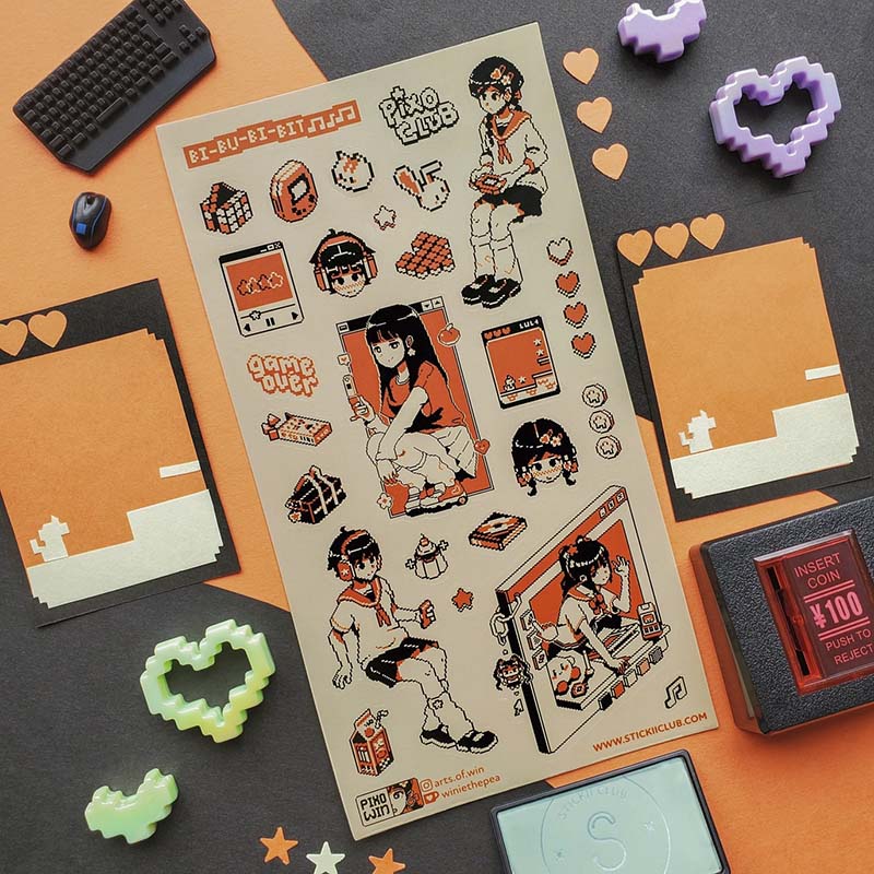 Stickers 8-Bit Daydream