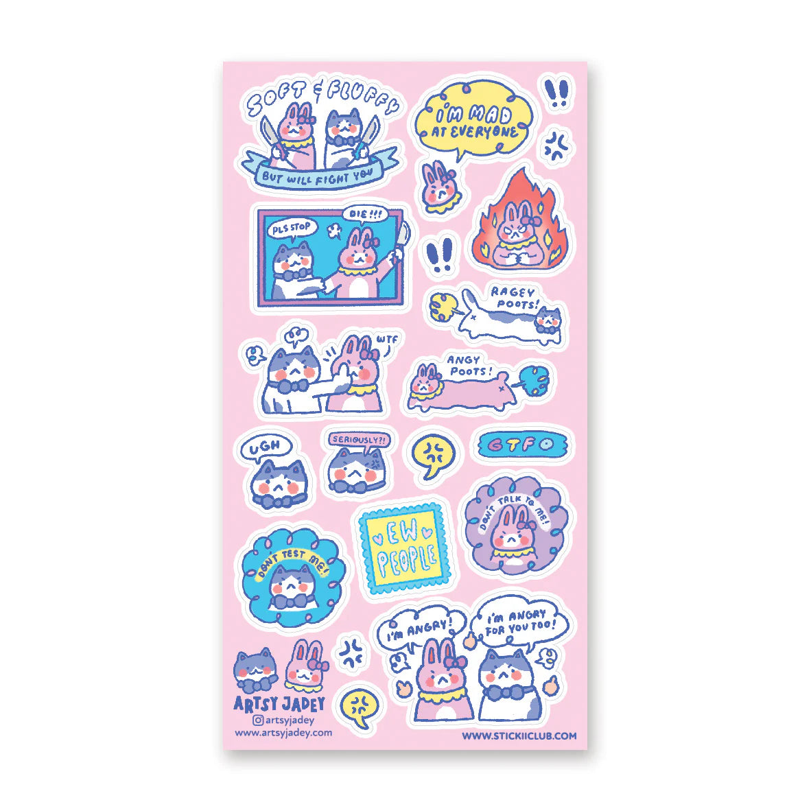 Stickers Rage Besties
