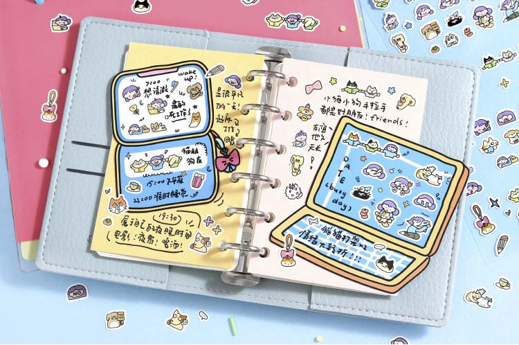 Stickers Awus Eating Guide Digital Diary