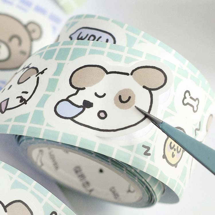Stickers en Rollo Bloom Island Fluffy Puppy